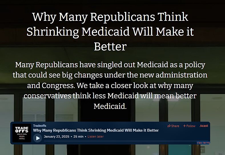 Tradeoffs Medicaid reform episode