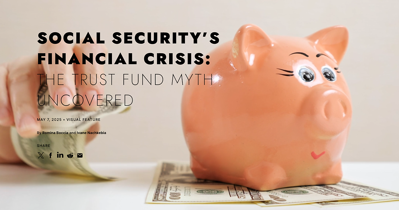 A pink piggy bank, sitting on top of dollar bills, with a hand stealing some of those dollars.