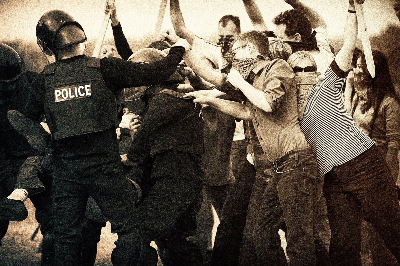 political violence protest